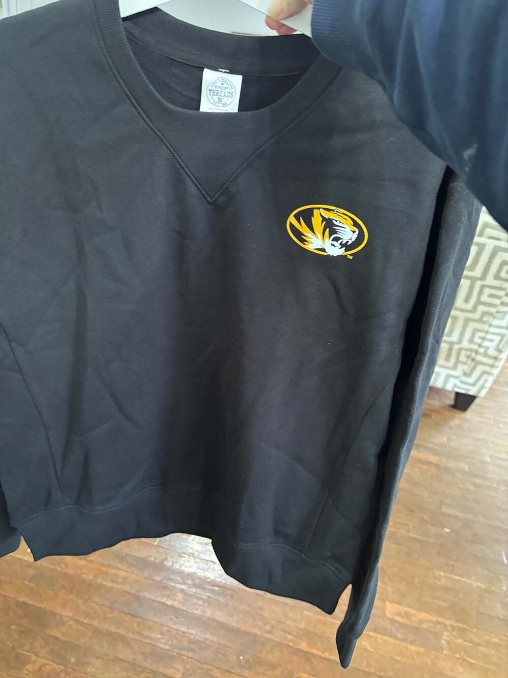 Missouri Tigers Black Crew Neck Sweatshirt